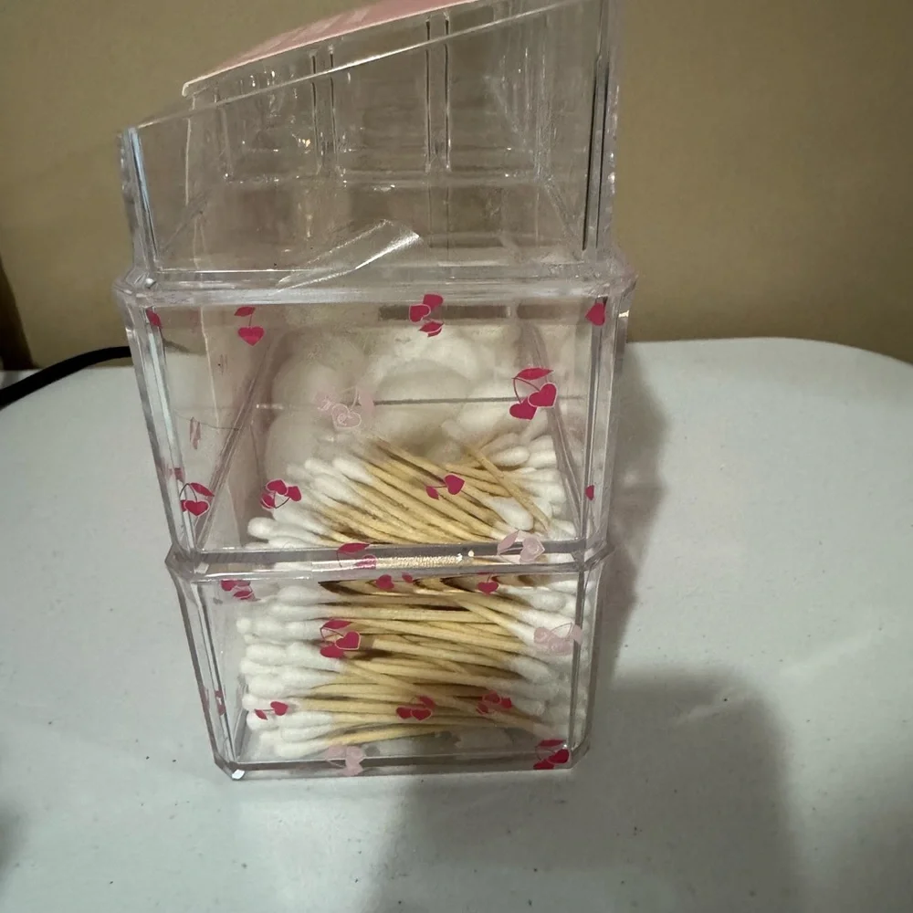 Juicy Couture Pink and Clear Cosmetic Organizer